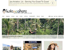 Tablet Screenshot of katewashere.com